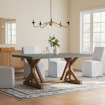 Brooksville Pine Solid Wood Base Dining Table