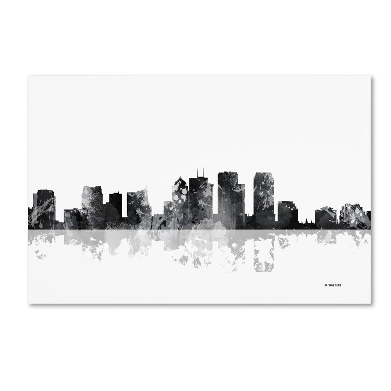 « tampa floride horizon bg-1 », reproduction d’art sur toile tendue, H 30 po x l 47 po x P 2 po