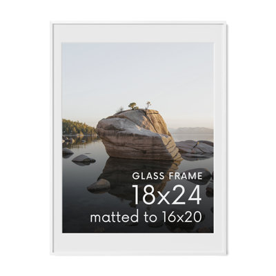 Cadre photo en métal avec verre