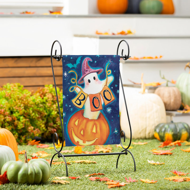 Drapeau de jardin en suède Boo