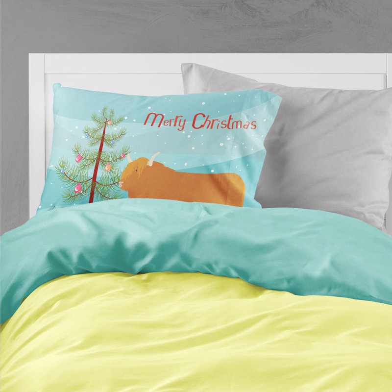 Taie d’oreiller de noël vache