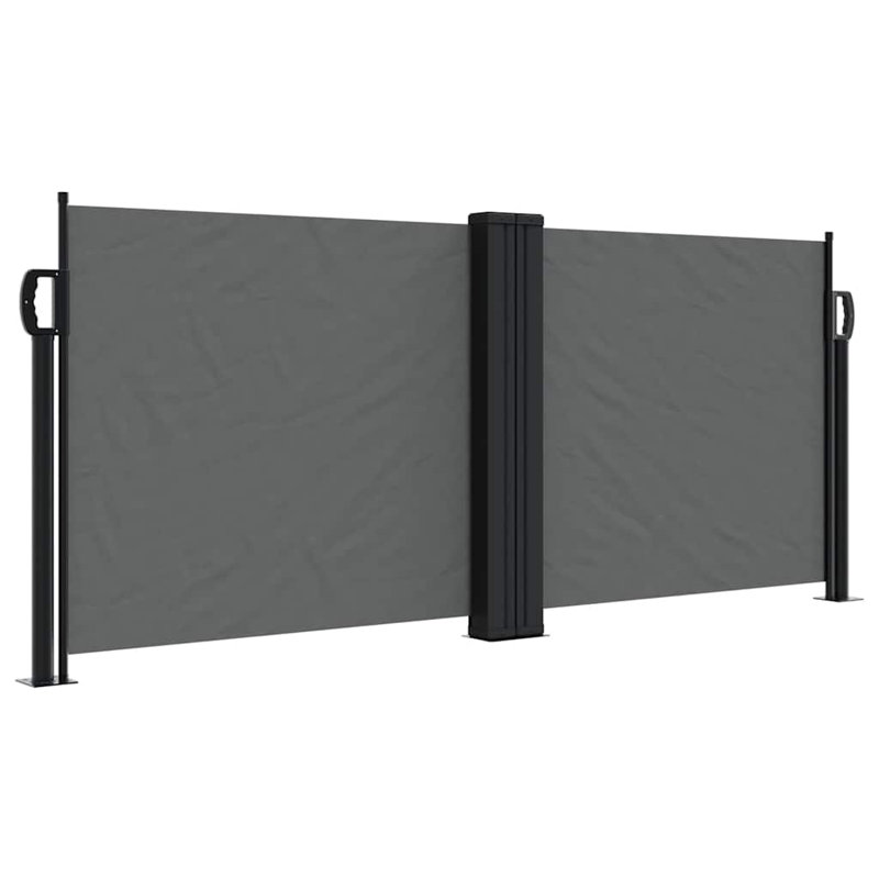 Pare-soleil d'extérieur avec auvent rétractable vidaXL, H 39,4 po x l 236,2 po, Anthracite