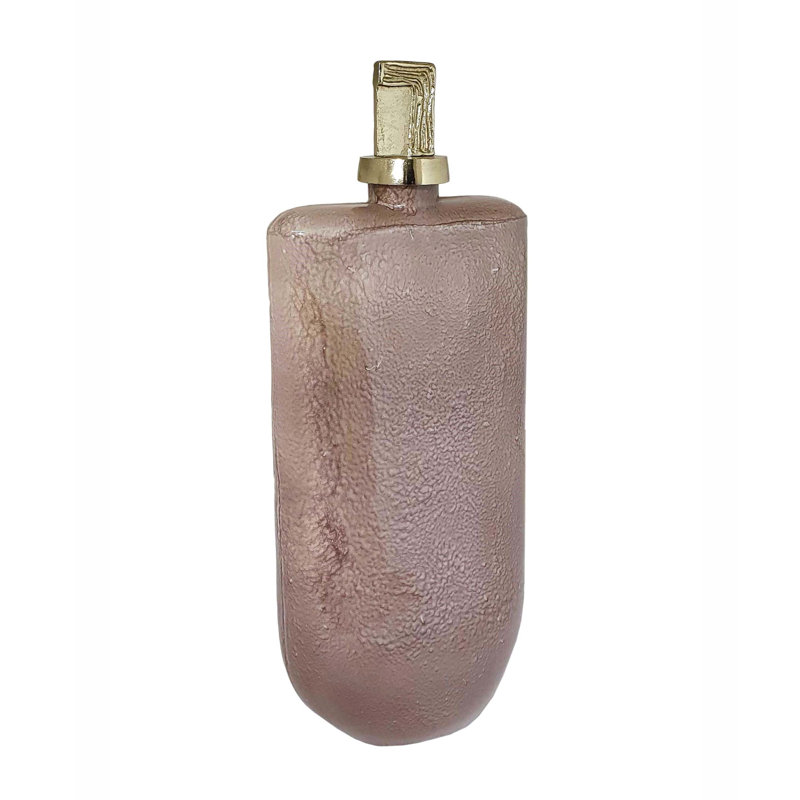 Bouteilles décoratives roses / dorées, H 19 po x l 7,5 po x P 5 po