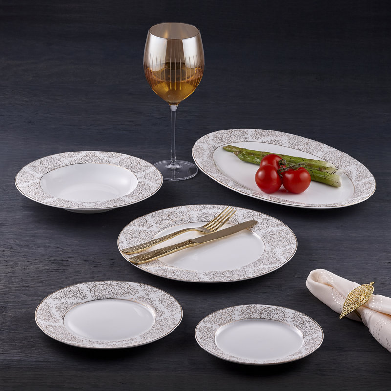 Gardella Piece Bone China Dinnerware Set