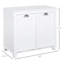 Armoire de rangement polyvalente pour salle de bain avec panier inclinable et armoires indépendantes