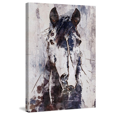 « mustang cheval », reproduction d’art sur toile tendue