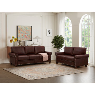 Living Room Sofa With Storage Sofa 2+3 Sectional Burgundy Faux Leather