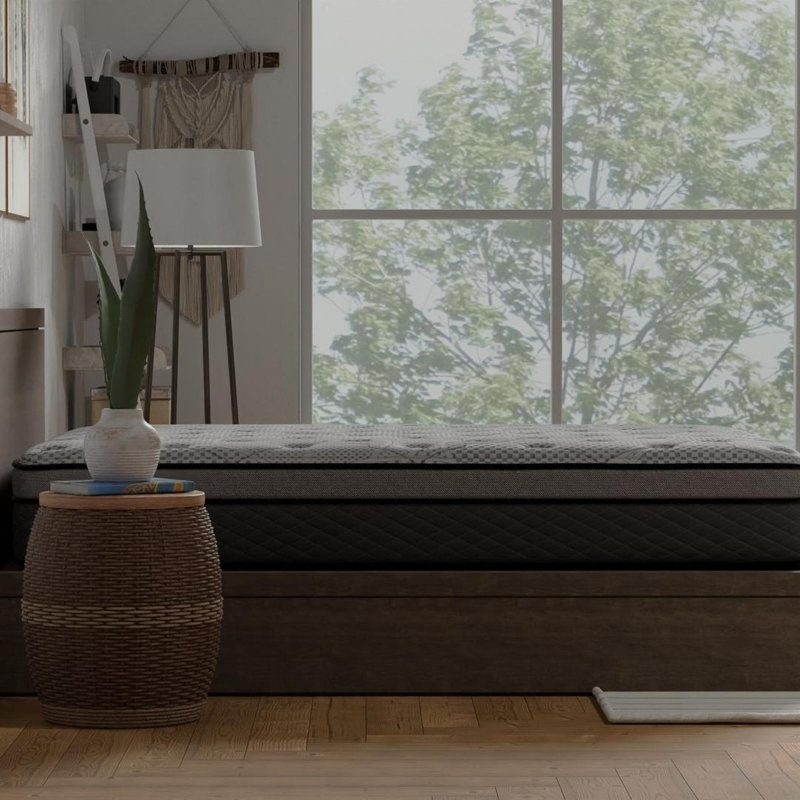 Medium firm mattress with pocketed coils, 12, Twin