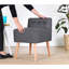 Corley 43cm Wide Tufted Square Solid Colour Footstool Ottoman-503525303
