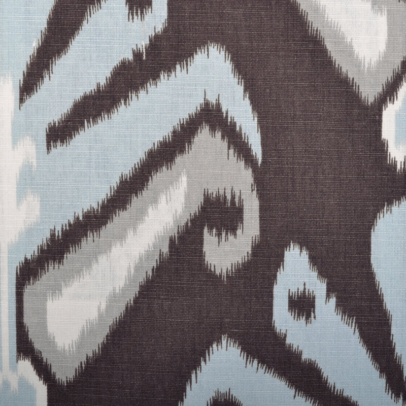 Fabric, Aqua/Cocoa