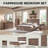 Burlington  Farmhouse King Size Bed Bed Frame with 51" Tall Headboard, Wood Platform Bed Frame-1646245996-1669629088