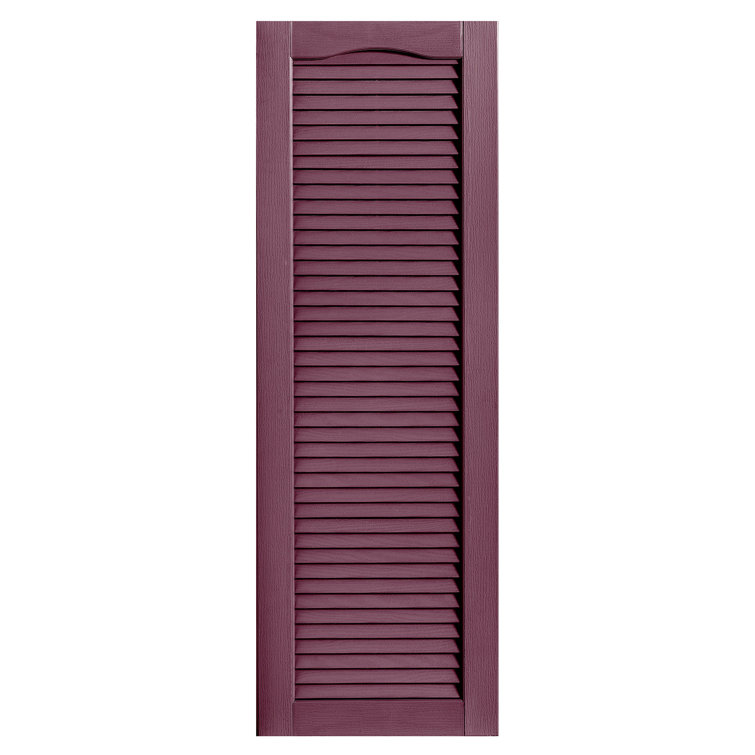 Cathedral Top Full-style Open Louvre Shutters Pair