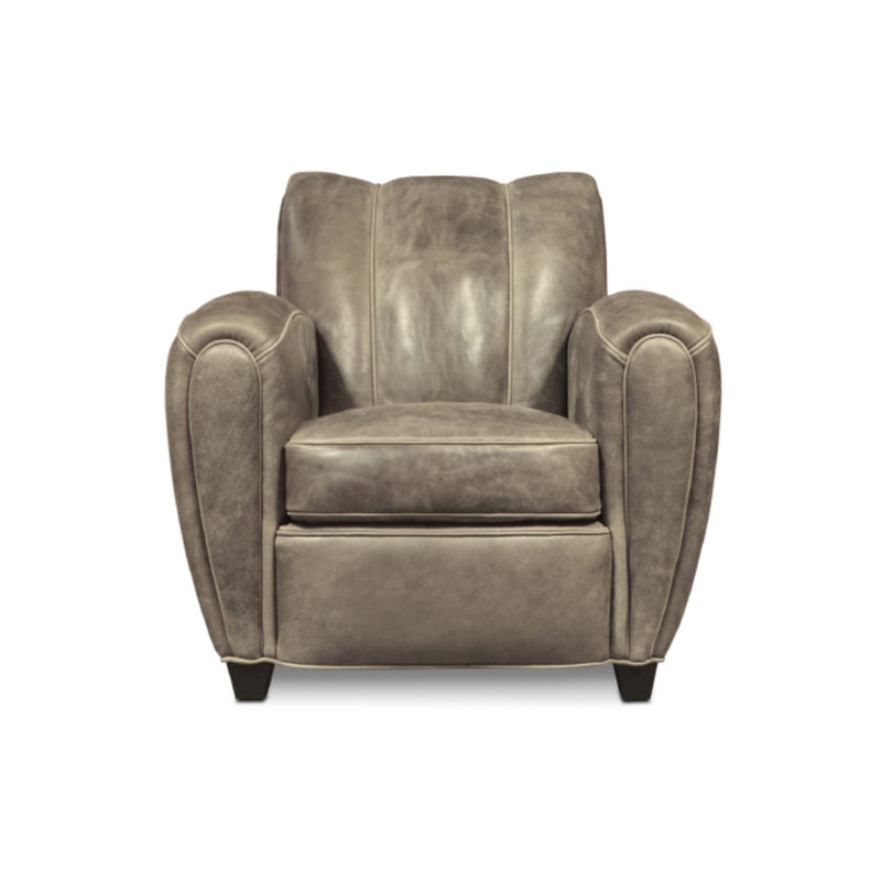 Manon Leather Armchair, Olive (Nouveaux), Nutmeg