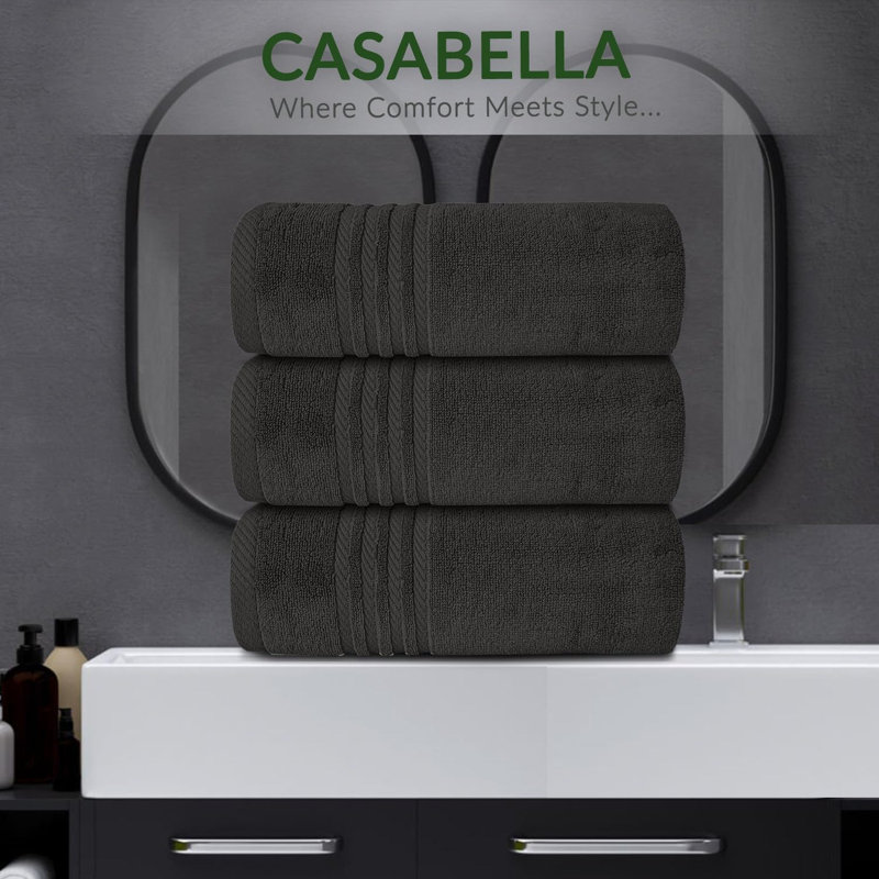 3Pk Zero Twist Large Bath sheet 80x140, Grey