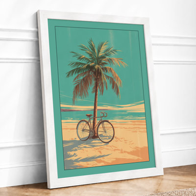 Bicycle And Palm Coastal - Print
