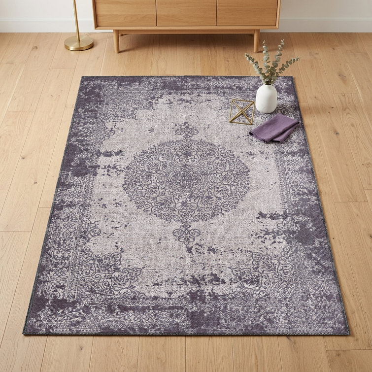 Zehorit Machine Washable Vintage Area Rug For Living Room, Hallway Runner, Entryway Rug