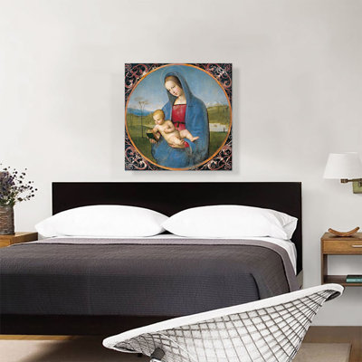 «The Madonna Conestabile, Madonna with Child 1502» par Raphael, reproduction d'art sur toile tendue