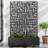 Metal Planter Box with Trellis with Wheels-1255093884