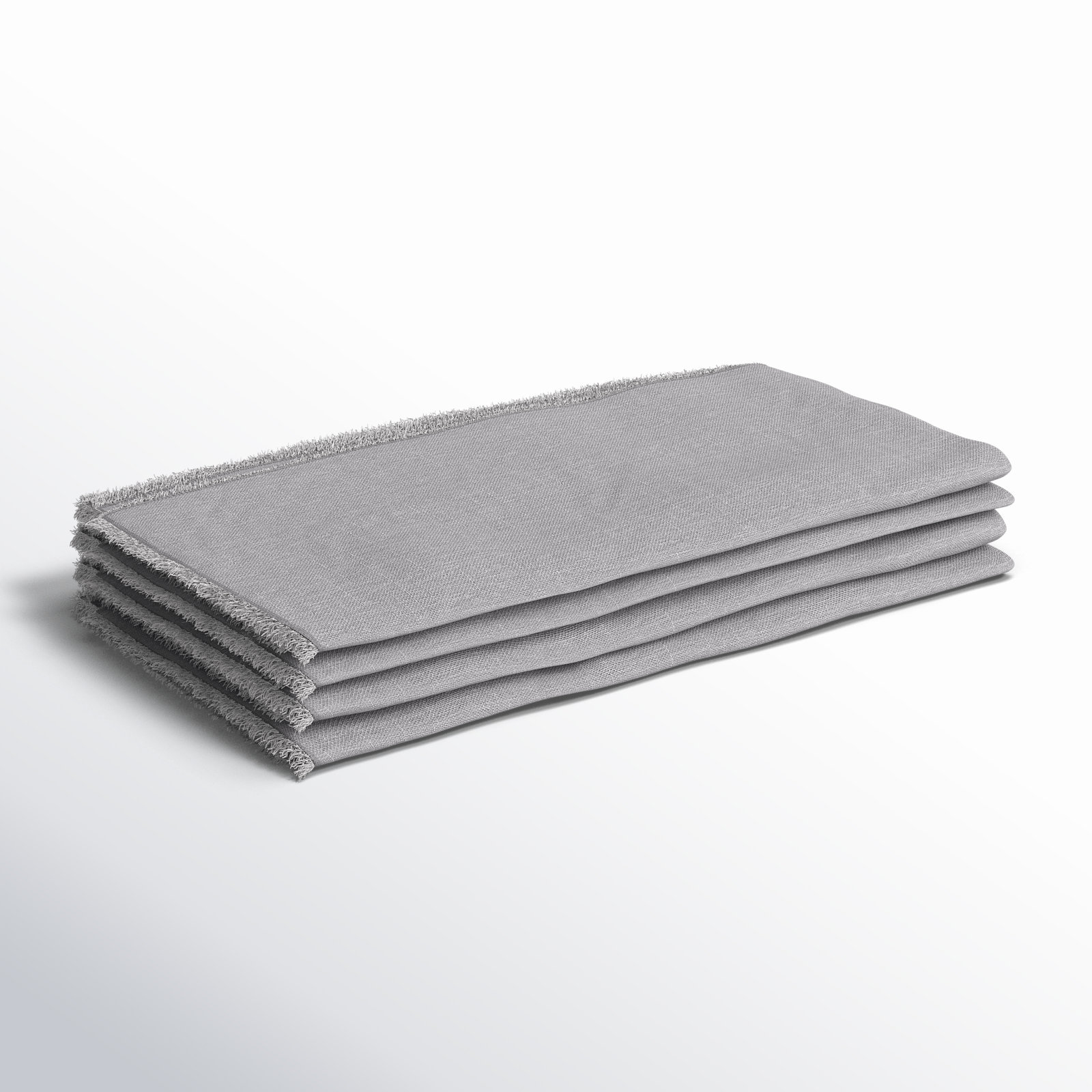 Zadia Reversible Linen Napkin, Gray