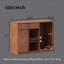 Mini-armoire à café avec espace de rangement pour réfrigérateur et rangement pour bouteilles de vin-1716353082
