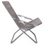 Chaise de terrasse pliante avec coussin Antrice