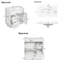 Meuble-lavabo moderne de 30 pouces avec lavabo intégré, armoire à 2 portes et 2 tiroirs avec tablette réglable et quincaillerie silencieuse