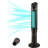 39.37''HX12.6''WX12.6''D Portable Oscillating Tower Fan with Remote, 8 Speeds, 3 Modes, 24H Timer-73468299