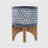 CERAMIC 5" AZTEC PLANTER ON WOODEN STAND, GRAY-1565248655