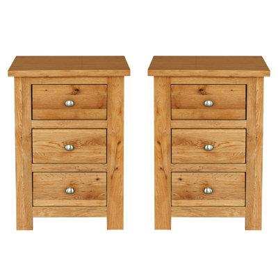 Hatcher 43cm W Solid Wood Bedside Table