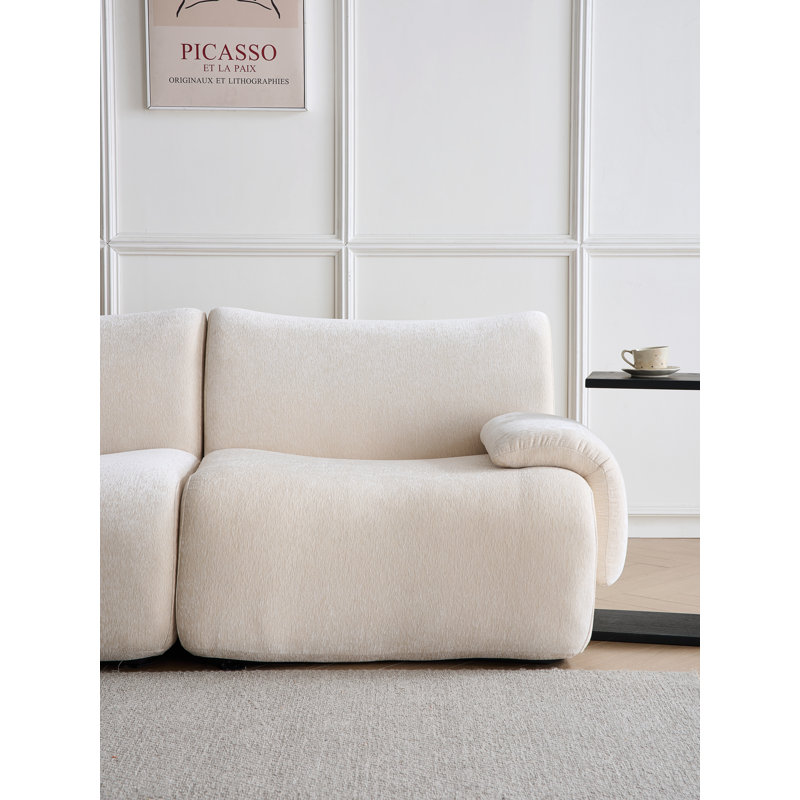 Canapé Wave Plus de 78,5 po Wave Plus, Blanc chaud