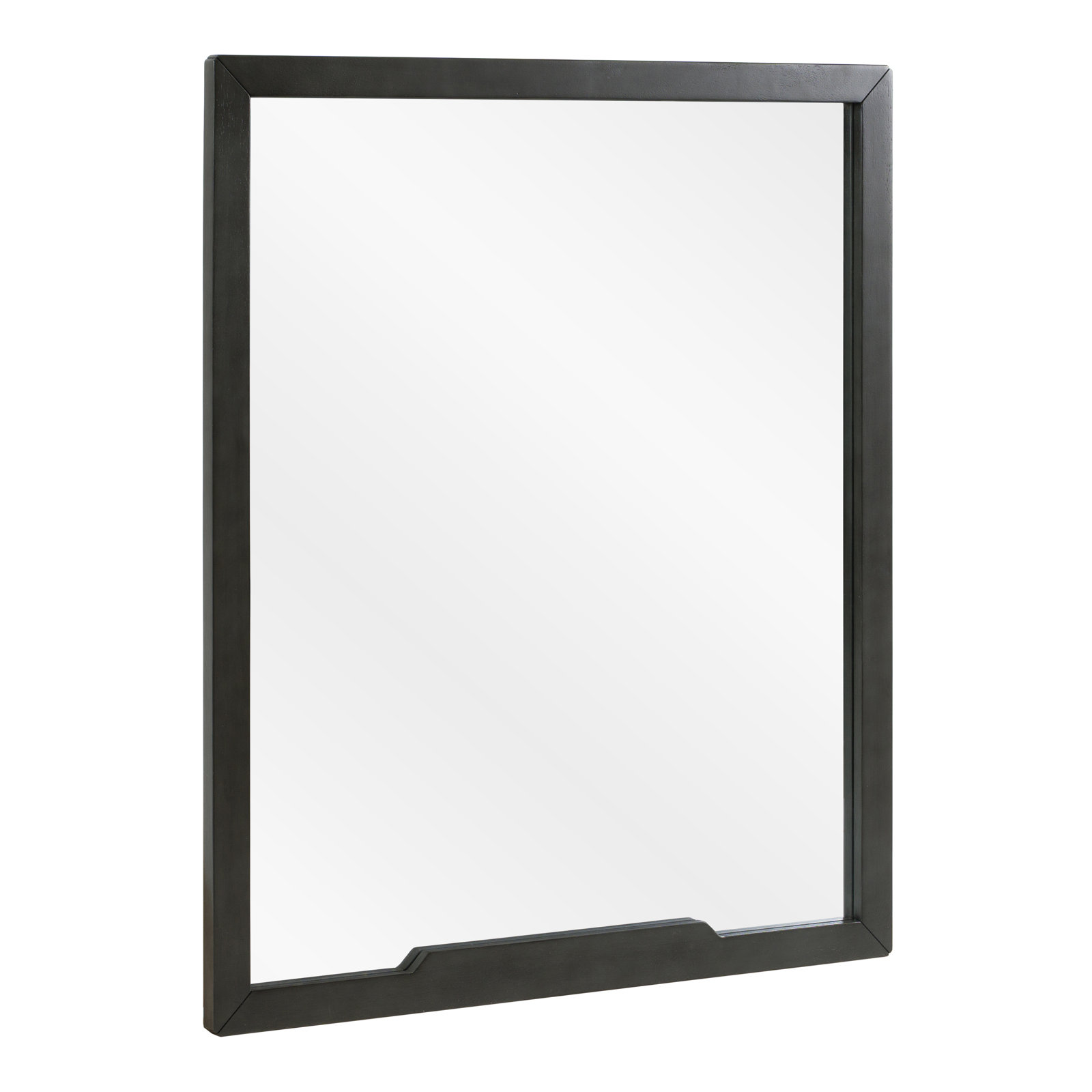 Glow Rectangle Wall Mirror, Gray Wash
