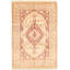 Tapis décoratif en laine noué à la main de conception unique 6 pi 1 po x 9 pi 2 po noué à la main new age pakh
