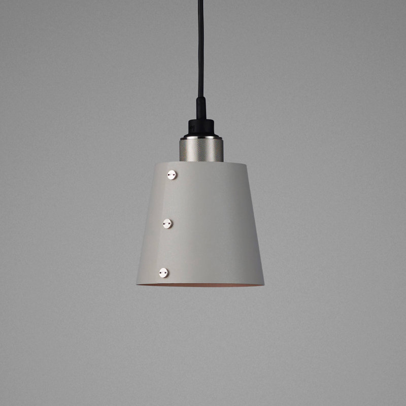 1 - Light Pendant, Stainless Steel, Stone