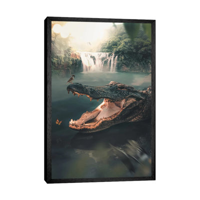 Crocodile 1 Piece Wall Art on Canvas