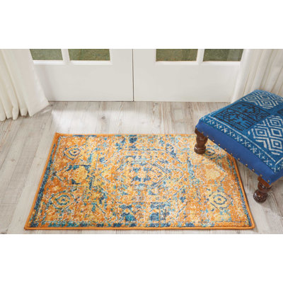 Tapis bleu sarcelle Augusta