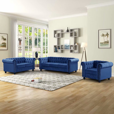 Agisilaos 3 - Piece Living Room Set