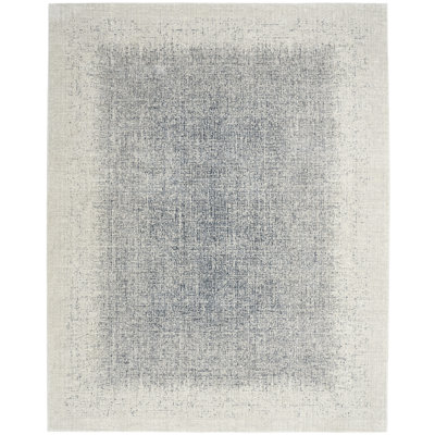 Tapis d'intérieur moderne bleu ivoire DKNY Grand Street