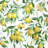 Lemon Pattern - Leaves Gastronomy Framed Matted Print Decor