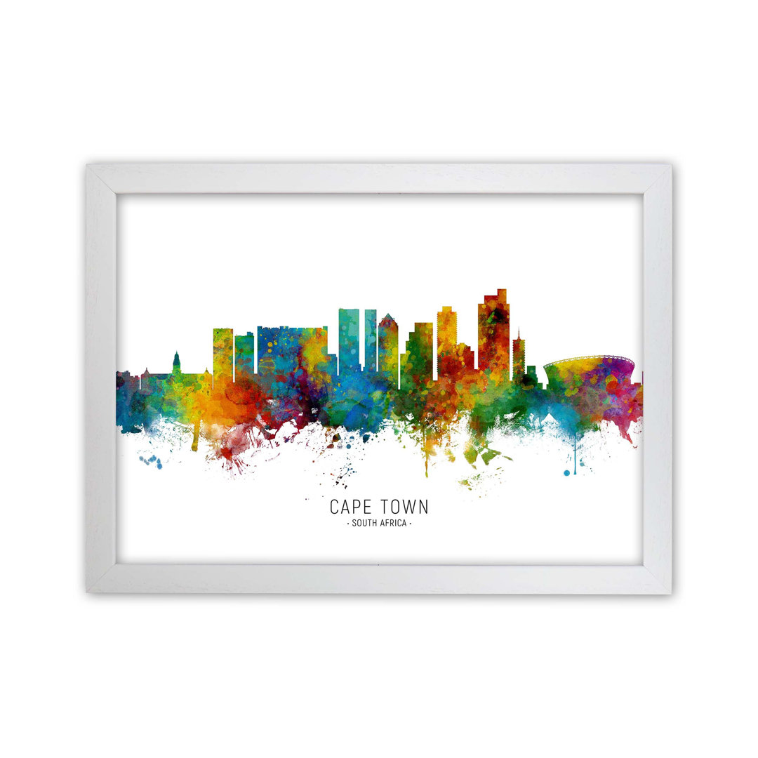 Cape Town South Africa Skyline by Michael Tompsett - Print