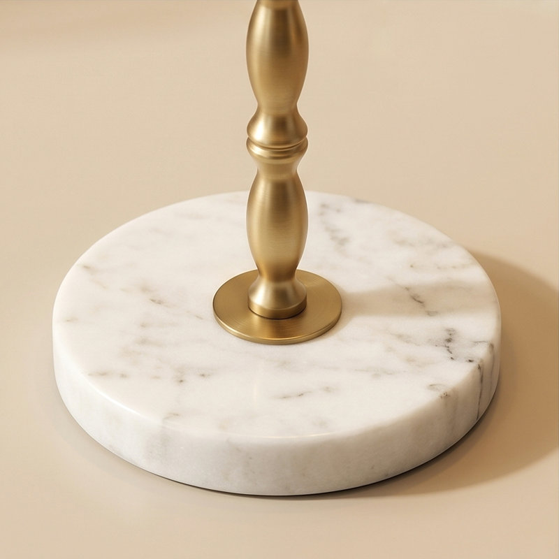 Buffet Lamps Elegant 28.5" Tall Table Lamps with Marble Base Brass Finish Stem and Linen Shade for Living Room Dining Room Entryway Farmhouse Lighting Decor 