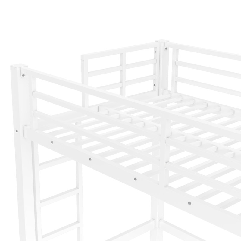 Lit mezzanine en métal blanc TG