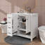 Meuble-lavabo 36 po avec portes doubles et deux tiroirs-490689892