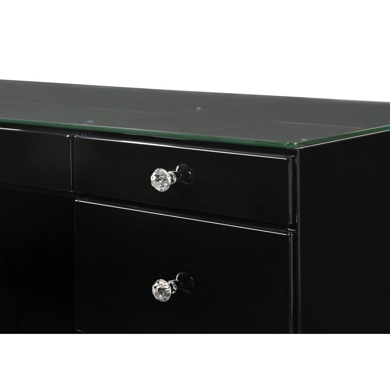 Ensemble de meuble-lavabo 3 pièces 3 pièces, Noir