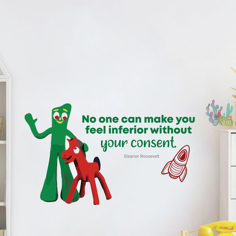 Adhésif décoratif en vinyle "No One can Gumby Life", H 8 po x l 10 po