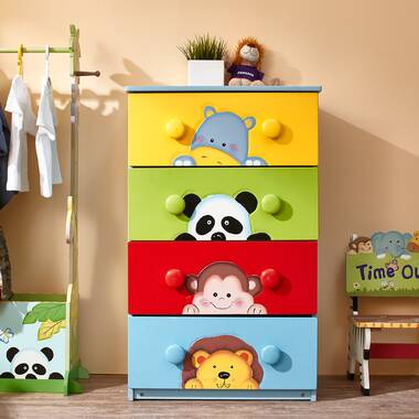 Sunny Safari Kids 4 - Drawer Dresser