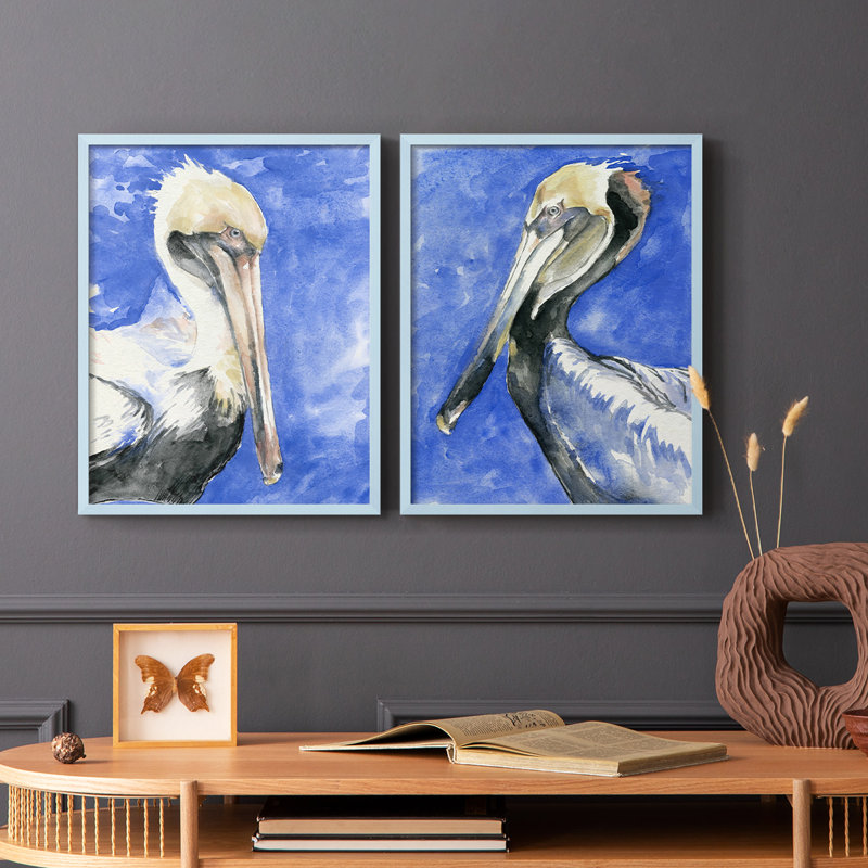 «Pelican Pool I», reproduction encadrée de qualité supérieure - prête à être accrochée - aucun clou requis - aucun clou requis