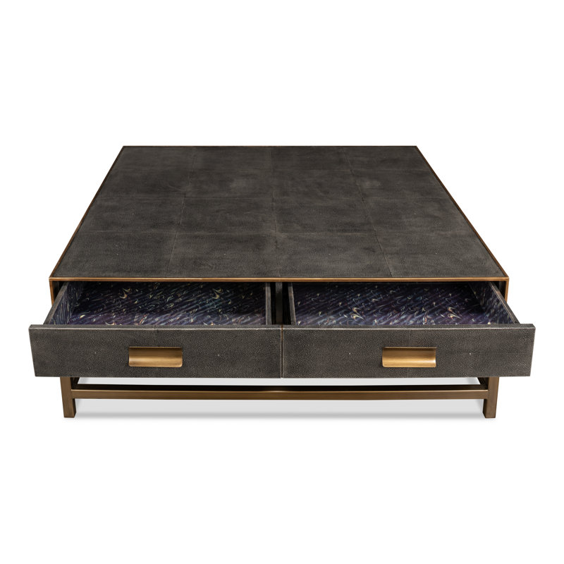 Shagreen Coffee Table, Gray