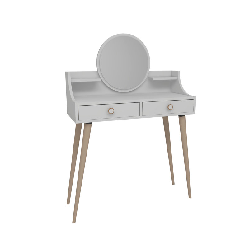 Dressing Table with Mirror Denise, White