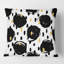 Motif géométrique monochrome V - Coussin Mid-Century-11192544