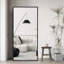 Miroir pleine grandeur encadré arrondi HD antidéflagrant, miroir de plancher de chambre à coucher, miroir de salle de bain mural-1372155769-1373160356
